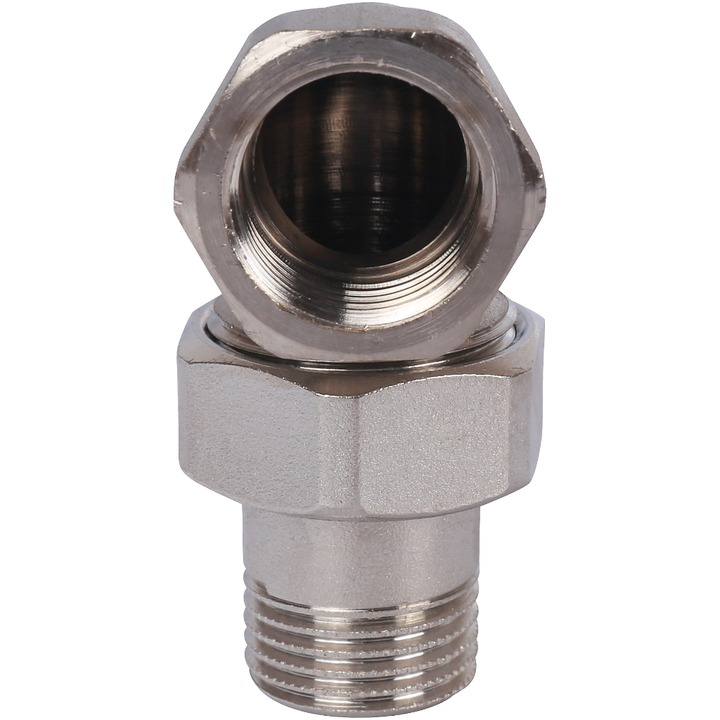 Сгон угловой 1/2" В/Н никель STOUT SFT-0057-000012