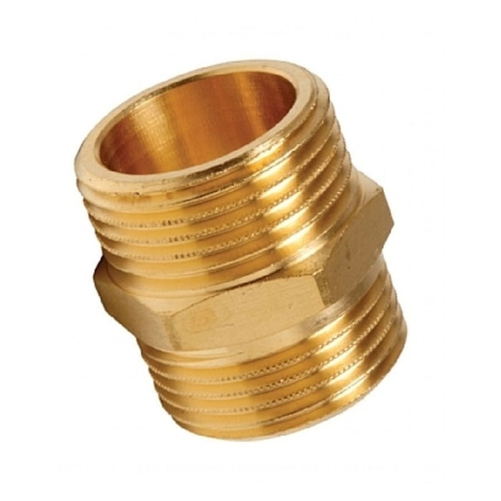 Ниппель 1/2" Н/Н латунь усиленный TIM ASM022 Ниппель 1/2" Н/Н латунь усиленный TIM ASM022