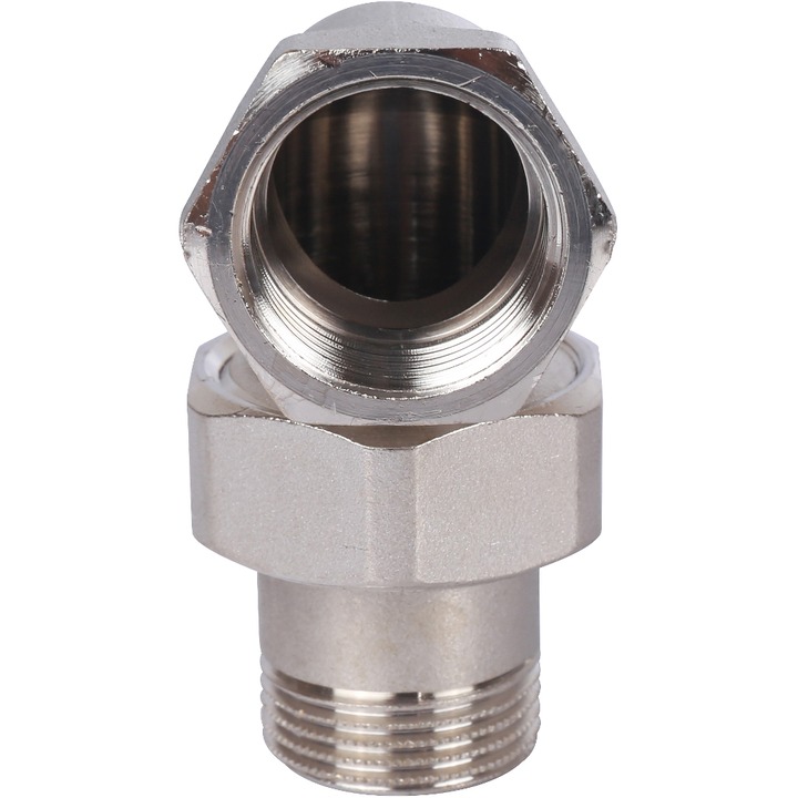 Сгон угловой 3/4" В/Н никель STOUT SFT-0057-000034