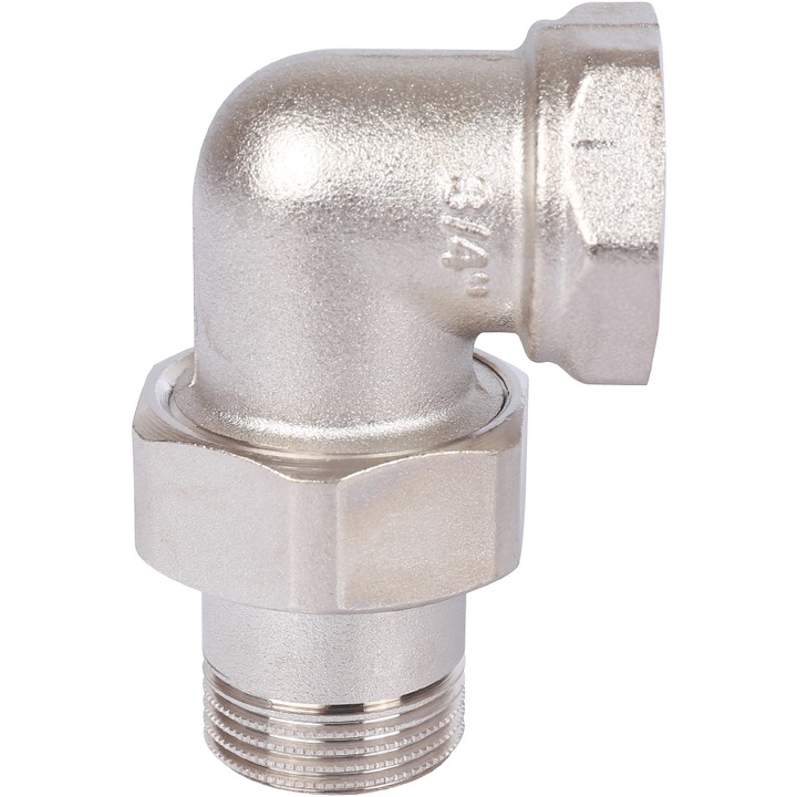 Сгон угловой 3/4" В/Н никель STOUT SFT-0059-000034