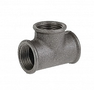 Тройник 1 1/2" В/В/В неоцинкованный TUPY 21130006