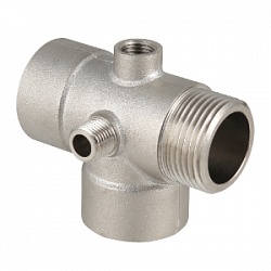 Пятиходовой соединитель для насоса 1" х  80 мм В/Н никель VALTEC VTr.600.N.06080