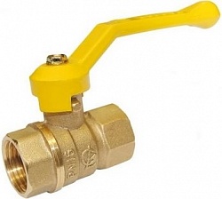 Кран газовый  11б27п 1/2" рычаг жел БАЗ.А10.0.15.PN40