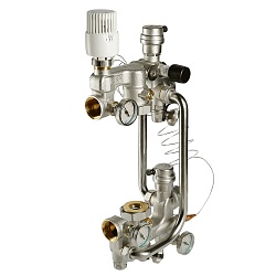 Насосно-смесительный узел для теплого пола без насоса 180 мм. VALTEC VT.COMBI.0.180