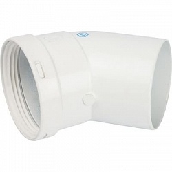 Отвод Ø 80 мм. 45° STOUT (SCA-0080-000045)