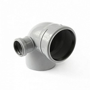 Отвод 110х90х50 выход вправо канализационный PP PRO AQUA COMFORT 10010587R