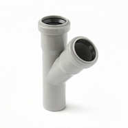 Тройник 32х32х45 канализационный PP PRO AQUA COMFORT 203245