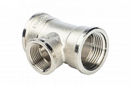 Тройник переходной 1" x 3/4" x 1" В/В/В никель STOUT SFT-0022-001341